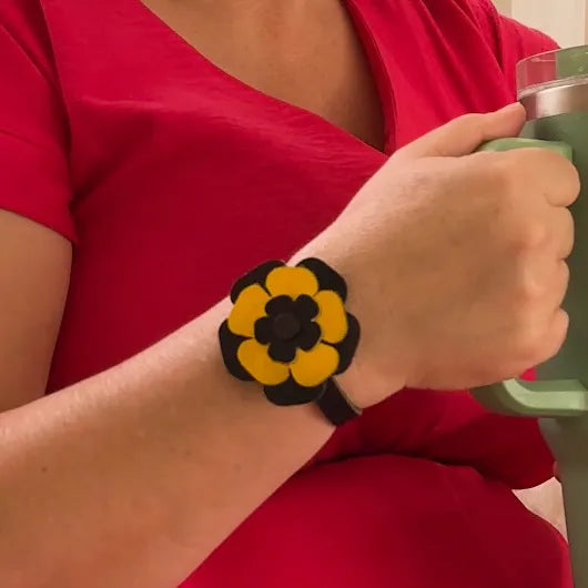 Flora - Pack pétales de fleur en cuir pour bracelet Aelys