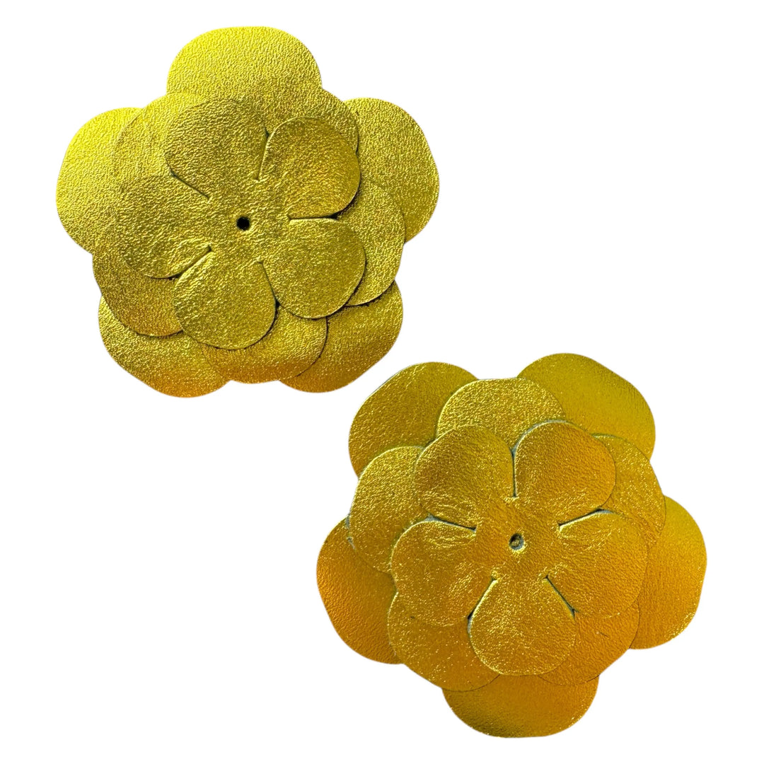 Iris - Boucles d'oreille en cuir interchangeables