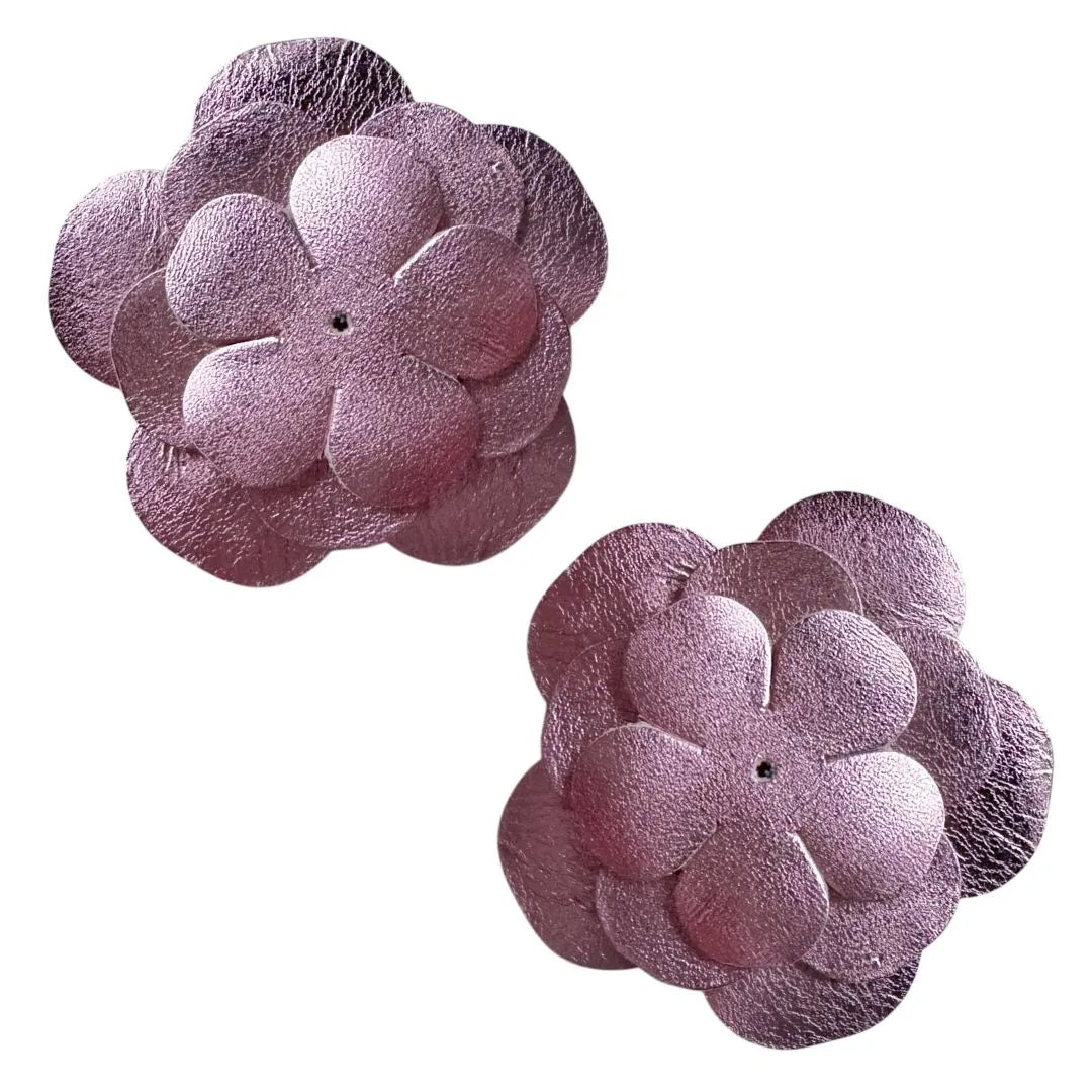 fleur - rose métallisé
