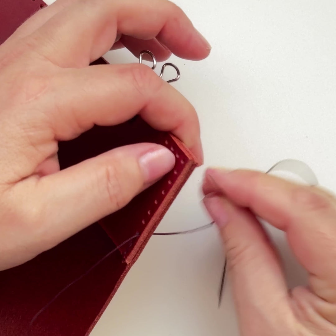 Sérénité - couvre-cahier A5 en cuir - Box DIY