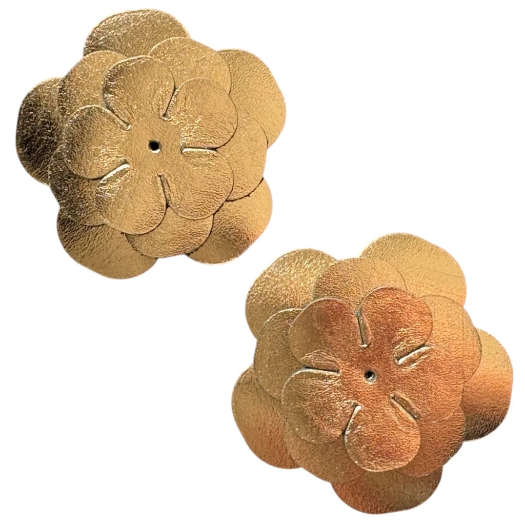 Oris - Pack pétales de fleur en cuir pour boucles d'oreilles créoles Iris