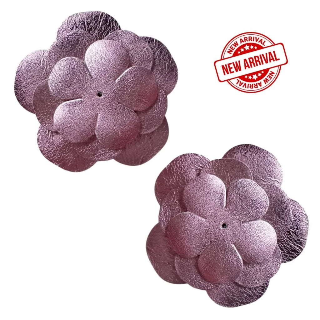 Oris - Pack de fleurs en cuir pour boucles d'oreilles créoles Iris