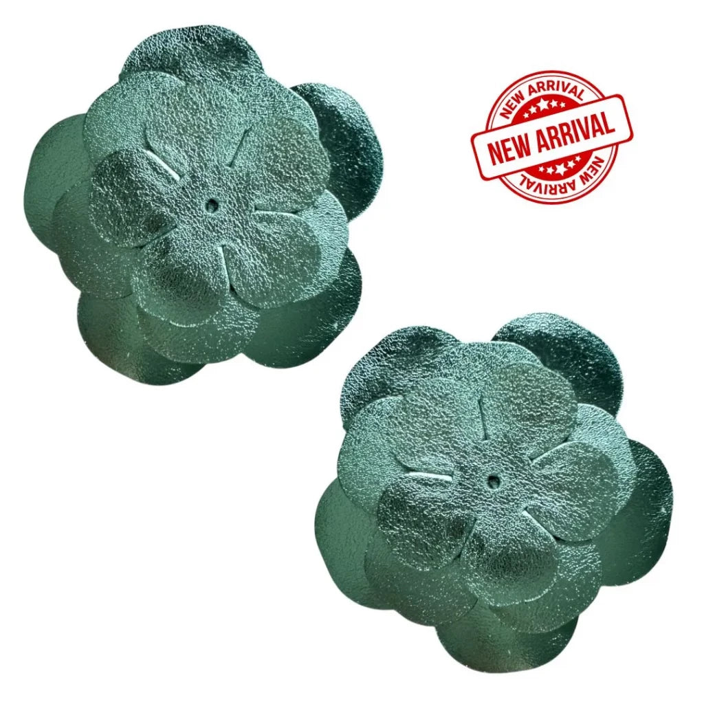 Oris - Pack de fleurs en cuir pour boucles d'oreilles créoles Iris